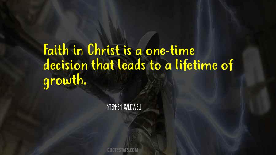 Quotes About Growth In Christ #265373