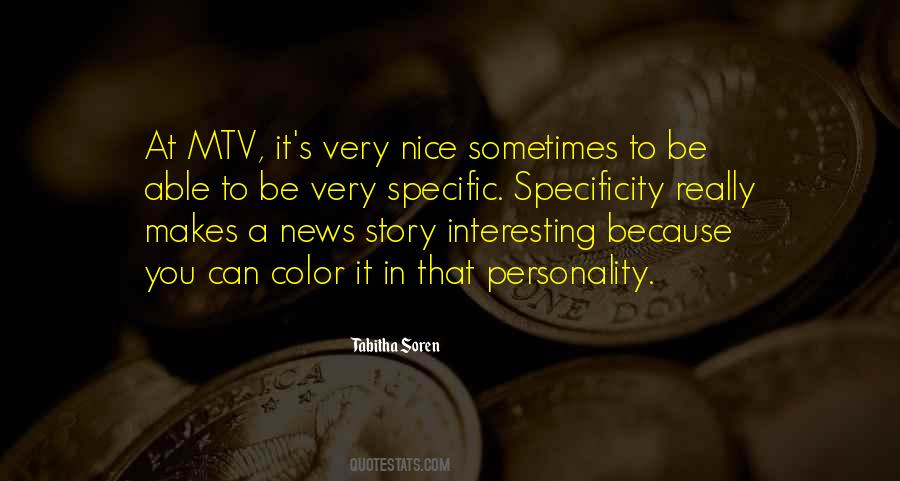 Be Specific Quotes #213718