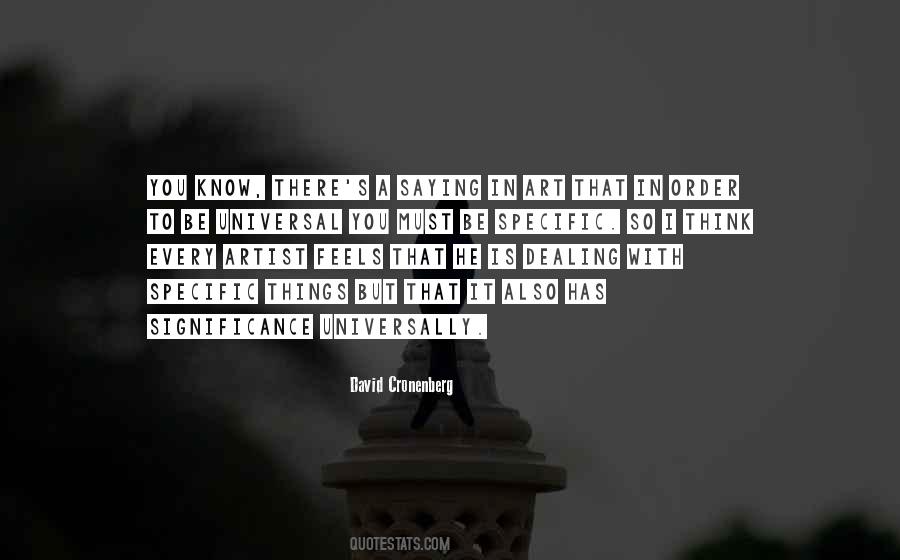 Be Specific Quotes #266893