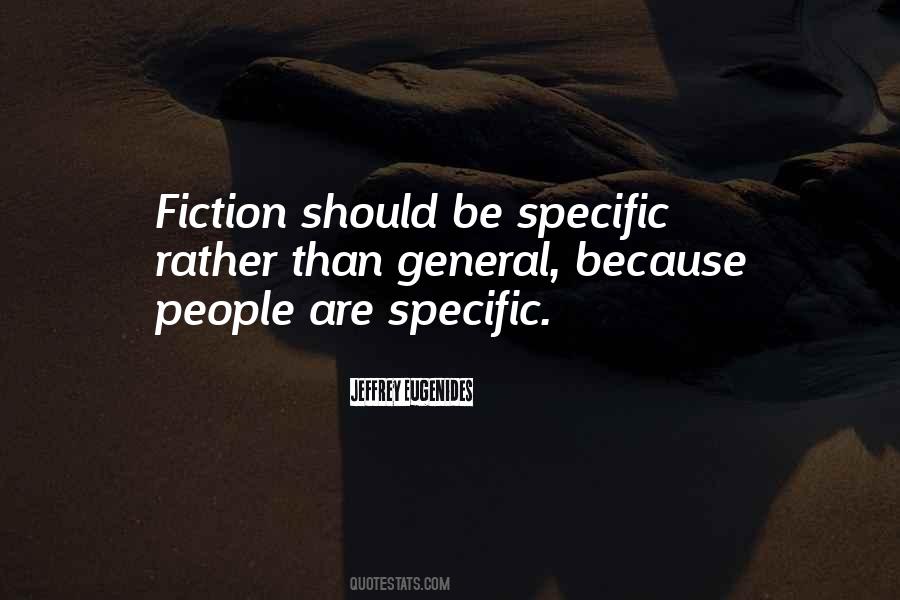 Be Specific Quotes #778877