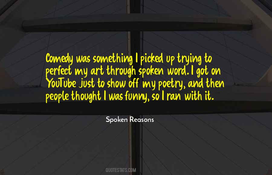 Quotes About Spoken Word Poetry #422762