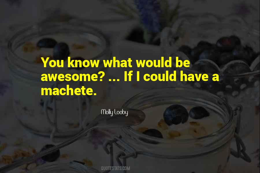 Quotes About Machete #1621466