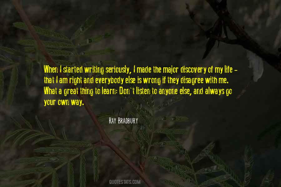 Quotes About Writing Your Own Life #243246
