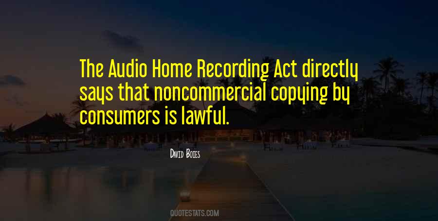 Quotes About Audio Recording #204584