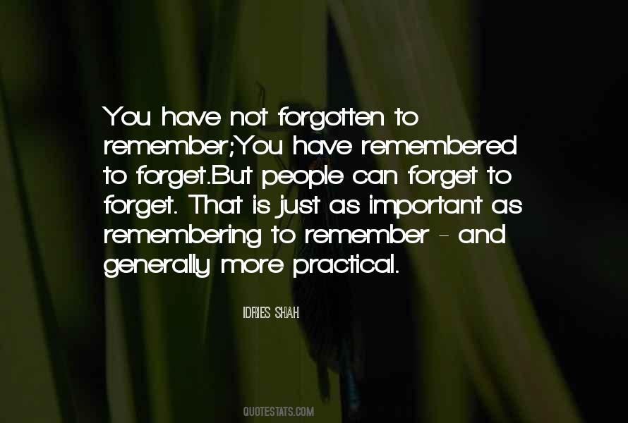 Not Forgotten Quotes #1651484