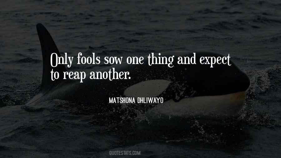 Sow And Reap Quotes #1518890