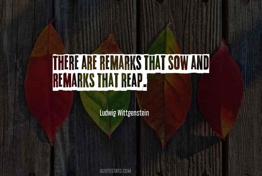Sow And Reap Quotes #1557594