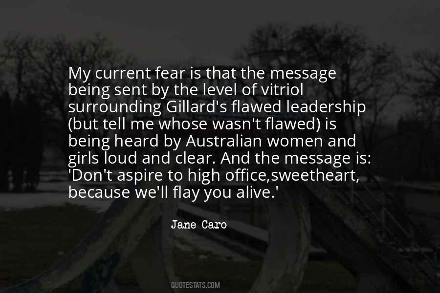 Quotes About Fear And Leadership #36341