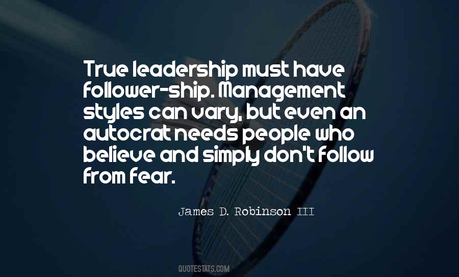 Quotes About Fear And Leadership #451111