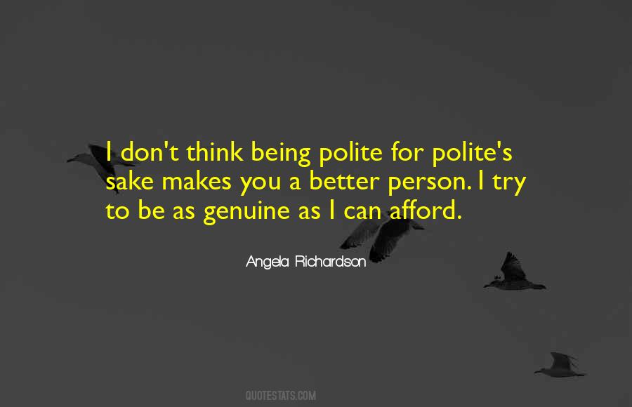 Quotes About Polite Person #1399175