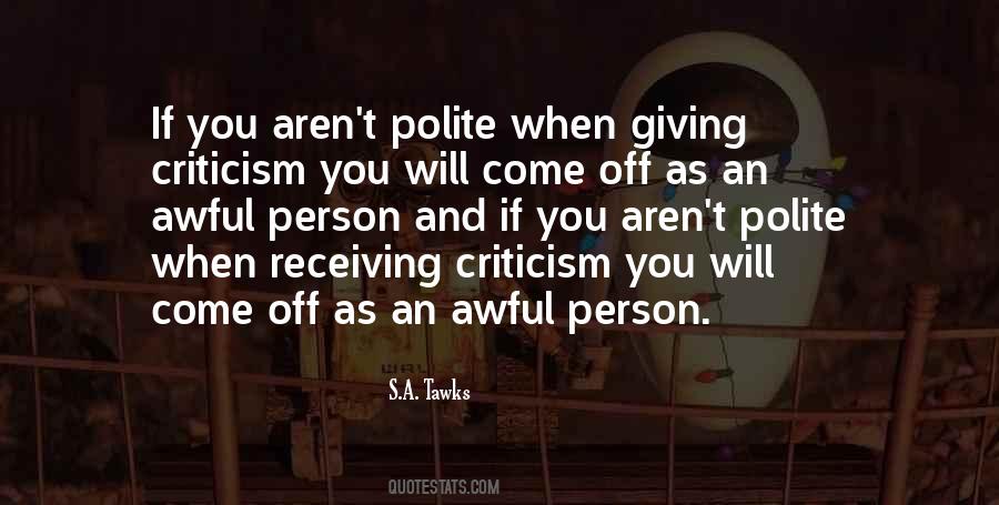 Quotes About Polite Person #68484