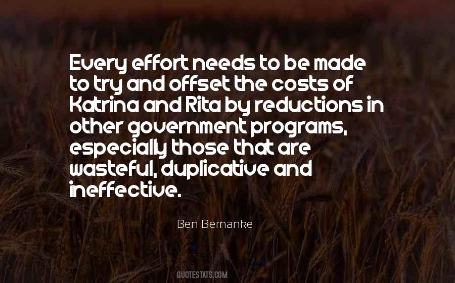 Quotes About Government Programs #100298