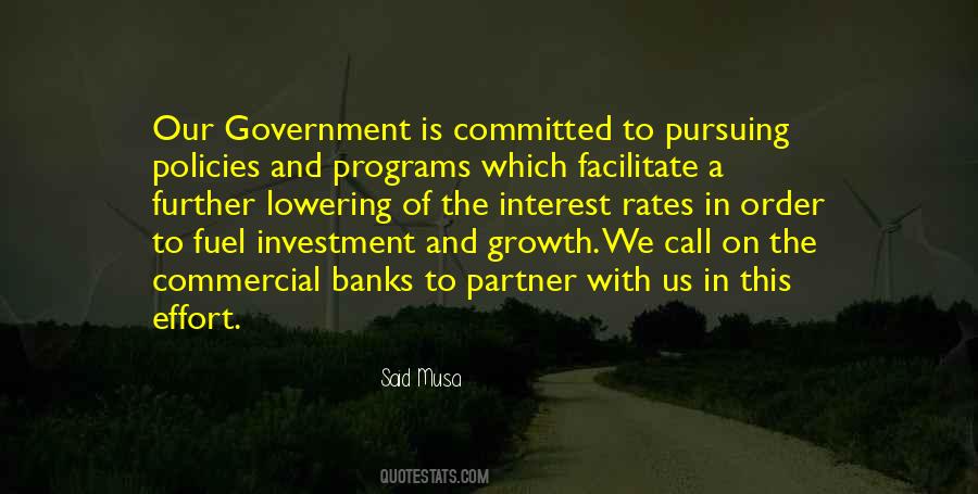 Quotes About Government Programs #1007653