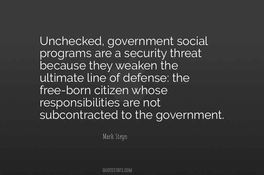 Quotes About Government Programs #118518