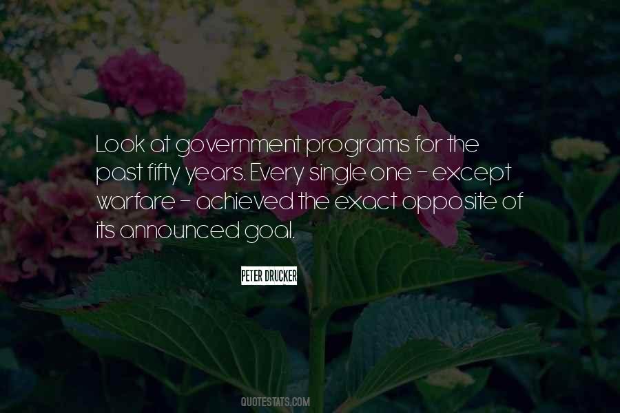 Quotes About Government Programs #1189530