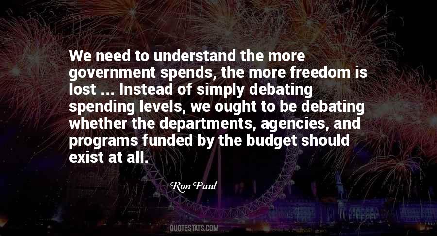 Quotes About Government Programs #1561216