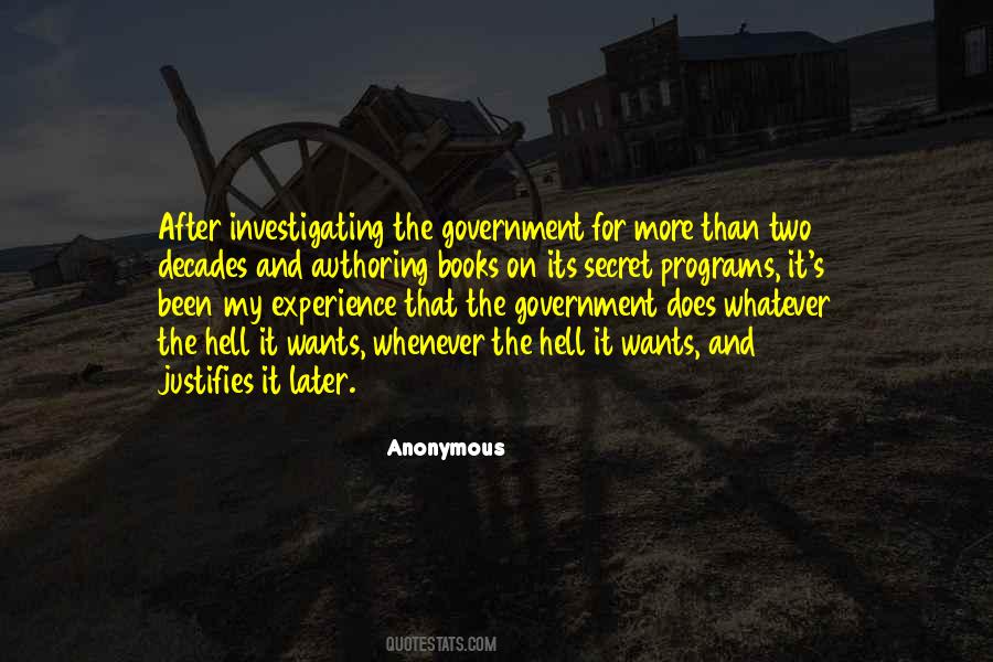 Quotes About Government Programs #464517