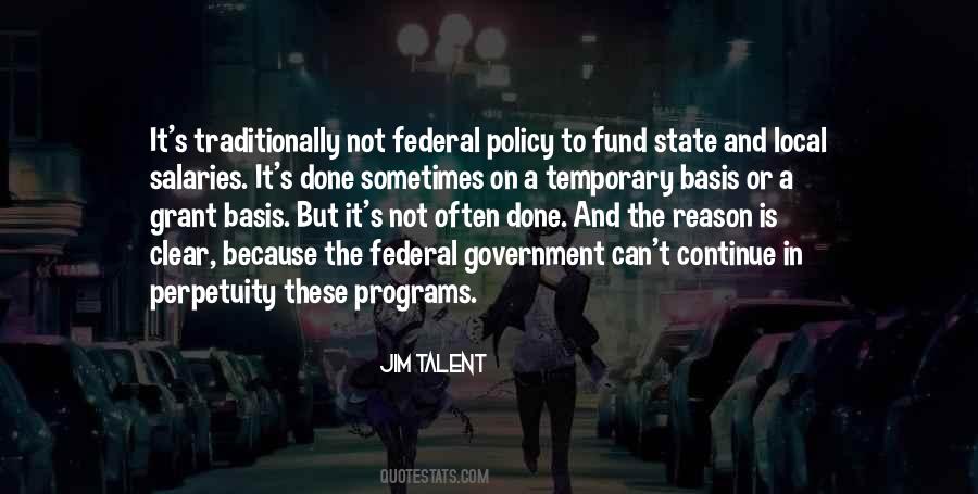 Quotes About Government Programs #858652