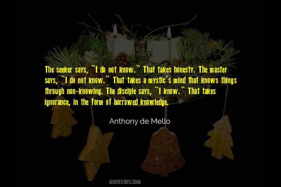Quotes About Not Knowing Things #944744