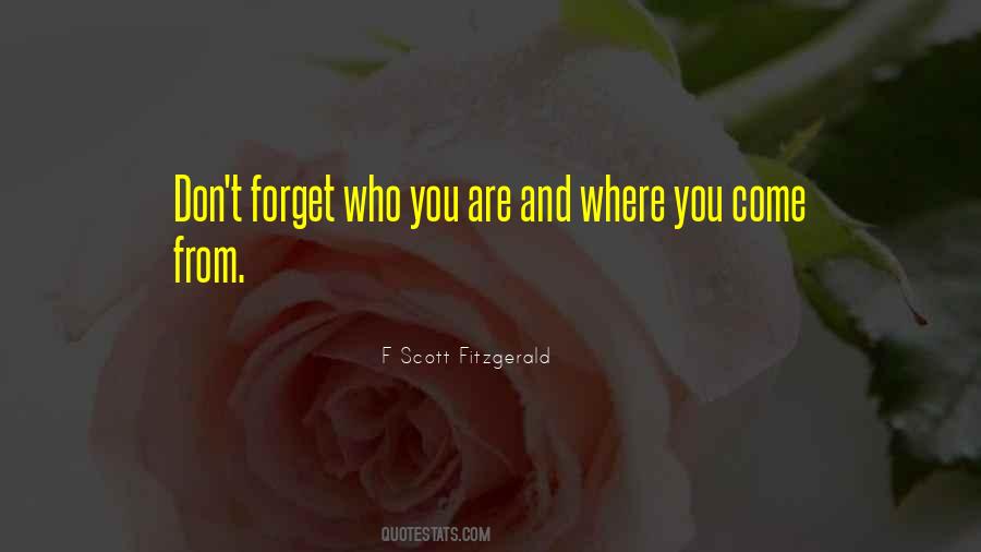 Quotes About Who You Are #1731593