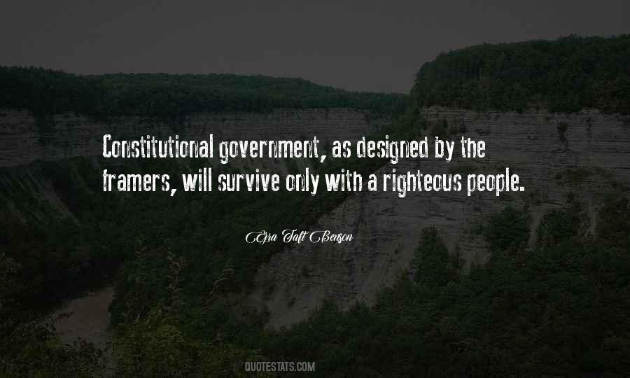 Quotes About Constitutional Government #1452675