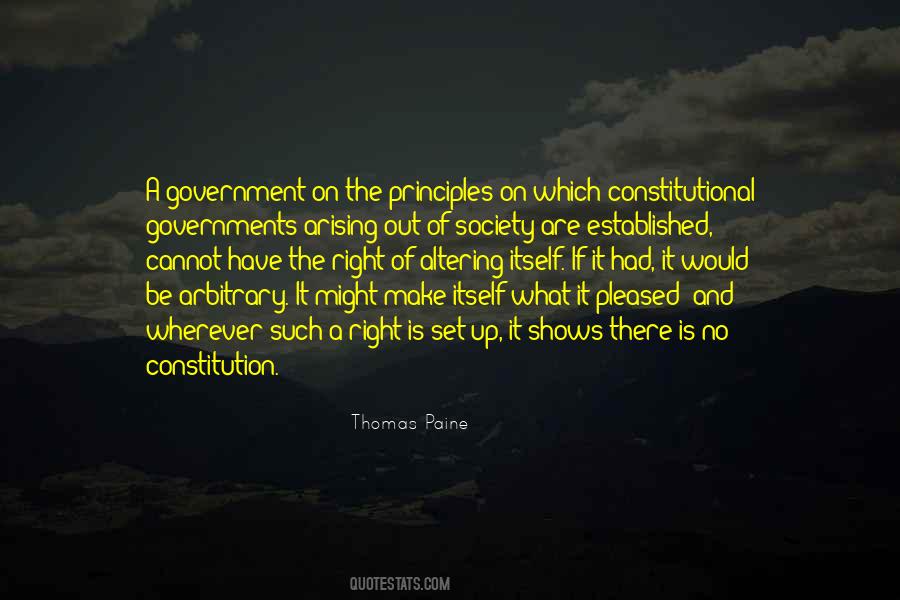 Quotes About Constitutional Government #1613346