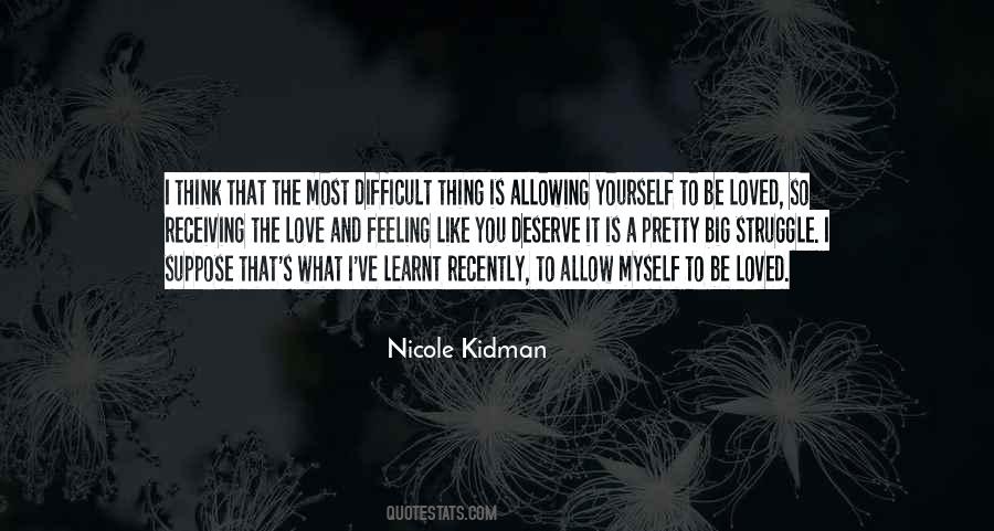 Quotes About Allowing Love #486332