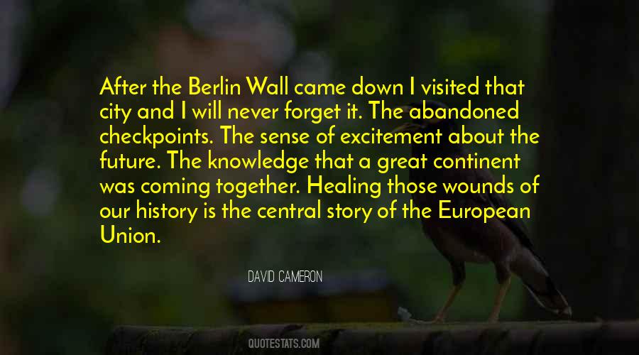 Quotes About The Berlin Wall Coming Down #254759