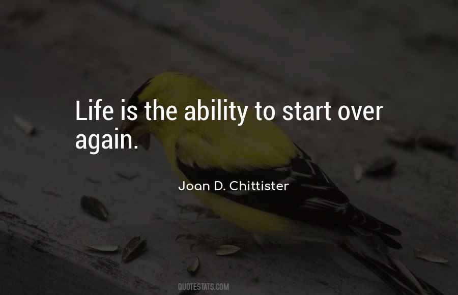 Start Over Again Quotes #1463549