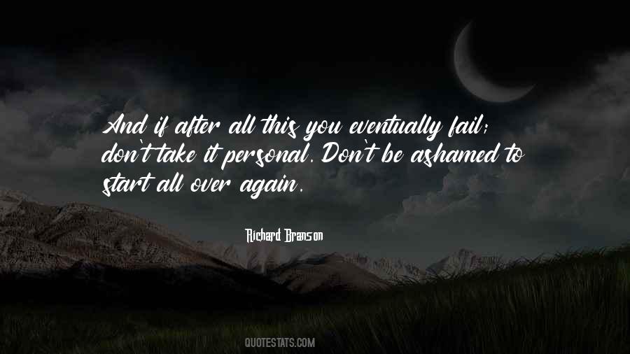 Start Over Again Quotes #68433