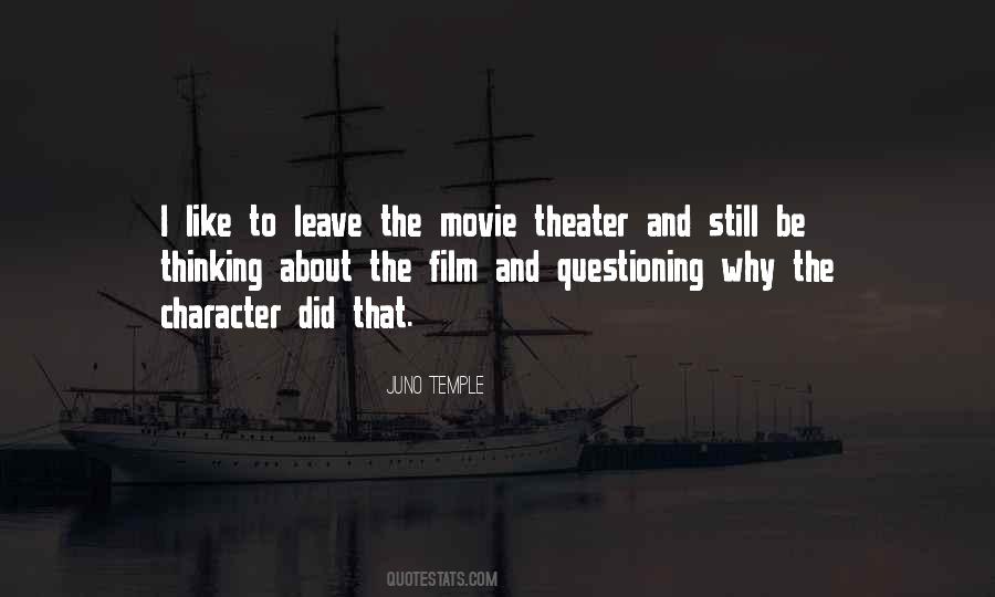 Quotes About Movie Theater #762460