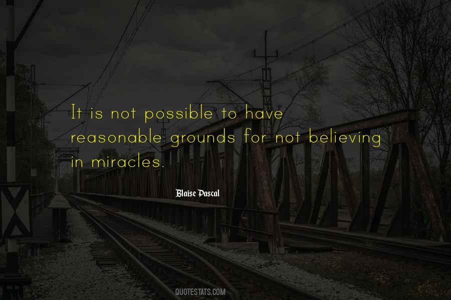 Believe In Miracle Quotes #182305
