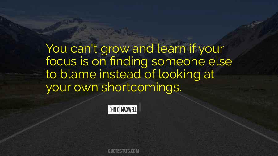 Quotes About Your Shortcomings #1174226