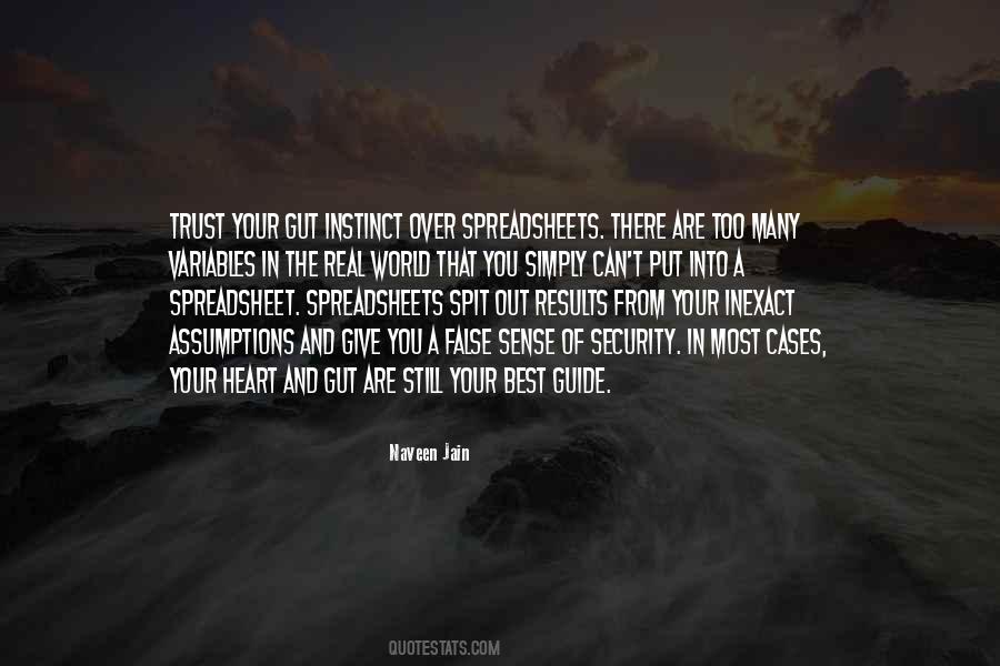 Quotes About False Sense Of Security #963238
