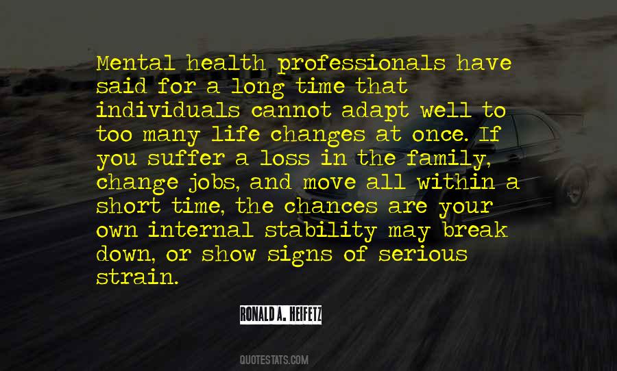 Quotes About Mental Health Professionals #243304