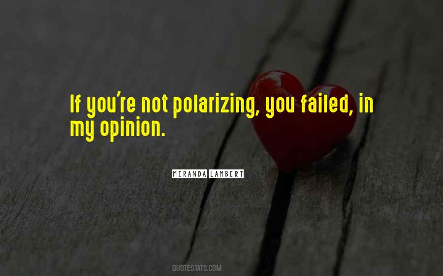 Quotes About Polarizing #576590