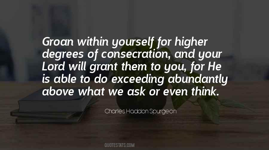 Quotes About Consecration #1387610