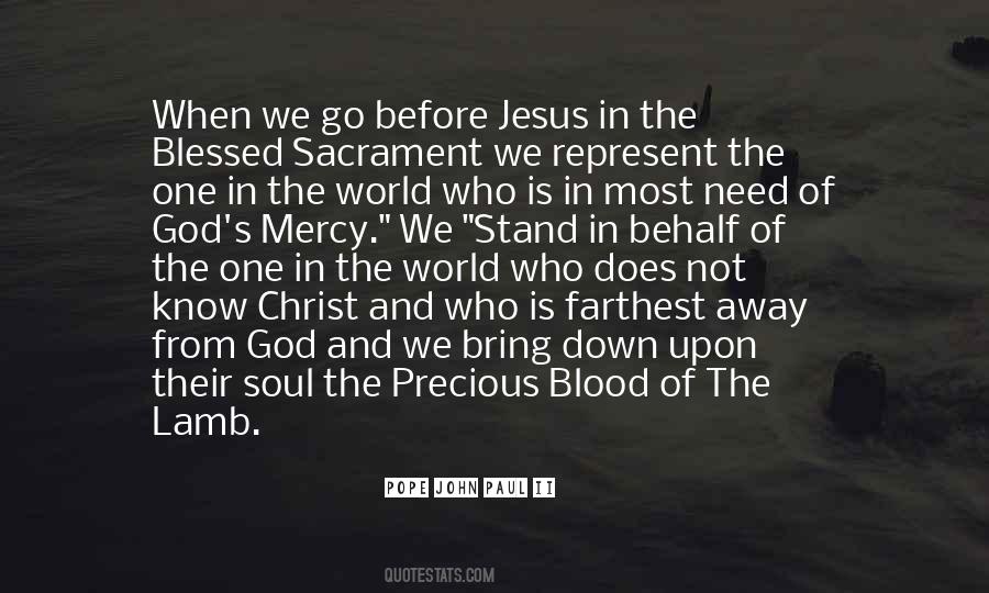 Quotes About The Blood Of The Lamb #1301055