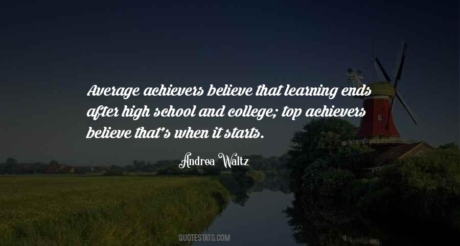 Quotes About High Achievers #1542921