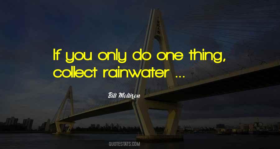 Quotes About Rainwater #1857161