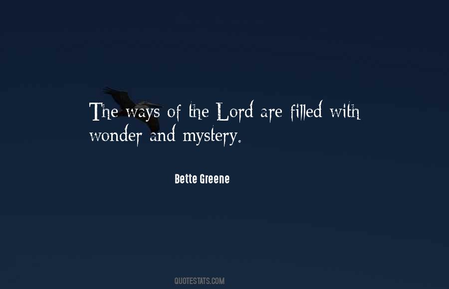 Wonder And Mystery Quotes #1541427