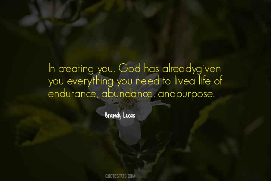 Quotes About God's Abundance #1238085