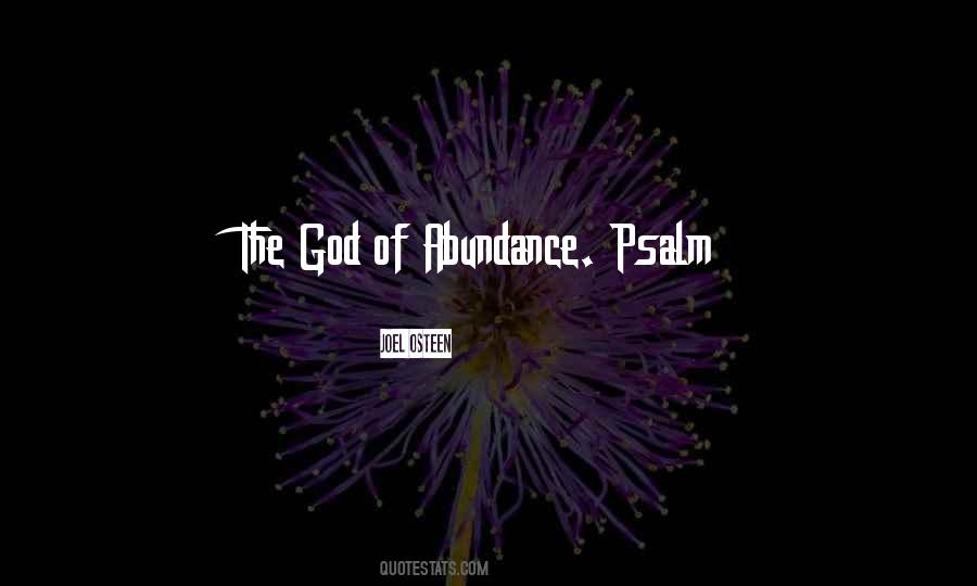 Quotes About God's Abundance #624116