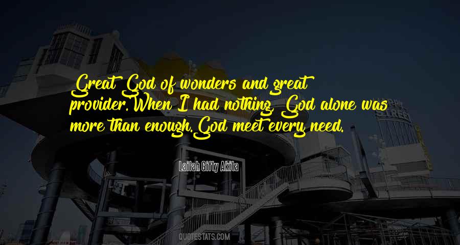 Quotes About God's Abundance #681939