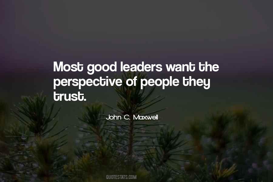 Quotes About Good Leaders #1816794