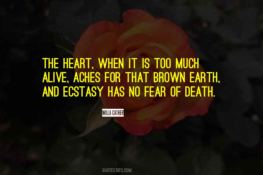 Quotes About Fear And Death #12593