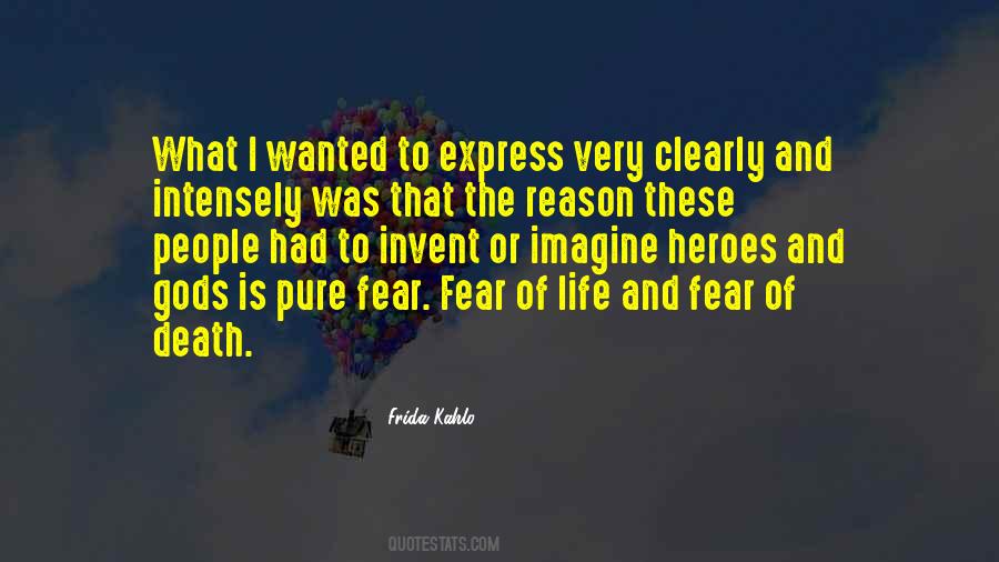 Quotes About Fear And Death #47567
