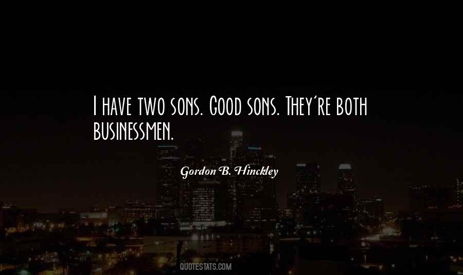 Quotes About Good Sons #1846068