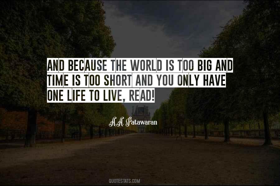 Quotes About Living In A Big World #856517