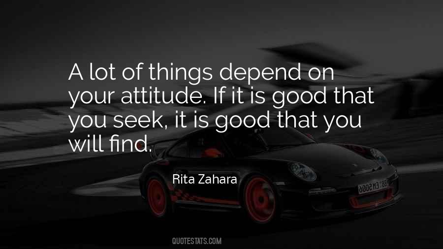 Quotes About Good Attitude #47046